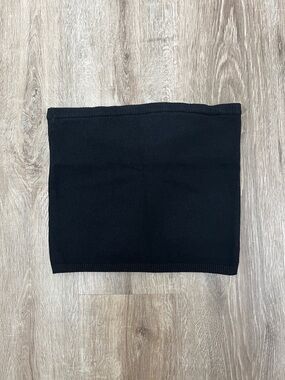 Armani Exchange Black Strapless Knit Tube Top